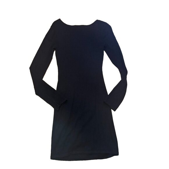Express Womens Dress Long Sleeve Black Size SP - Rayon/Nylon/Spandex Blend - Picture 5 of 6